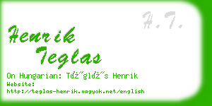 henrik teglas business card